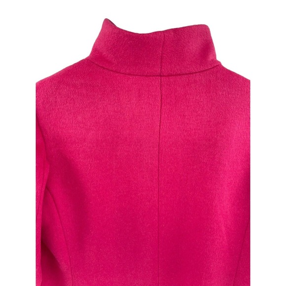 KATE SPADE Wool Blend Jacket M Stand Collar Changeable Buttons Coat Pink $348 - Picture 9 of 15
